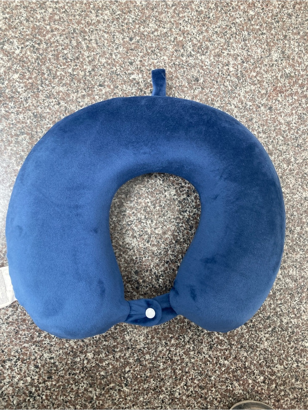 Plush Navy Travel Neck Pillow - Unbranded